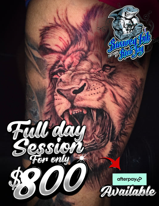 FULL DAY TATTOO SESSIONS!!!